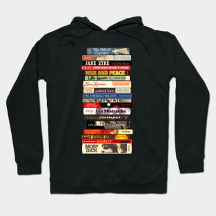 Classic Literature Books Stack Hoodie